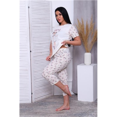 Пижама 57074 (Молочно-белый)