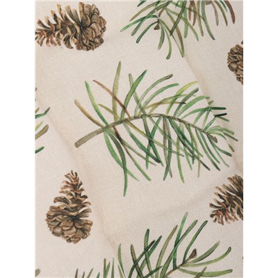 Подушка на стул новогодняя «Этель» Christmas tree, 42×42 см, бежевая