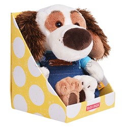 Собака Бартоломей baby в комбинезоне "Деним"