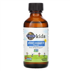 Garden of Life, Kids Plant Omega-3, Strawberry 2 fl oz (57.5 mL)  Liquid