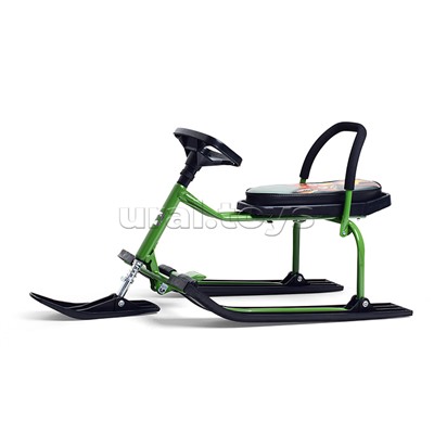 Игрушка Снегокат детский 212 "Play" разборный с высокой рамой и со спинкой (Хитрый лис)