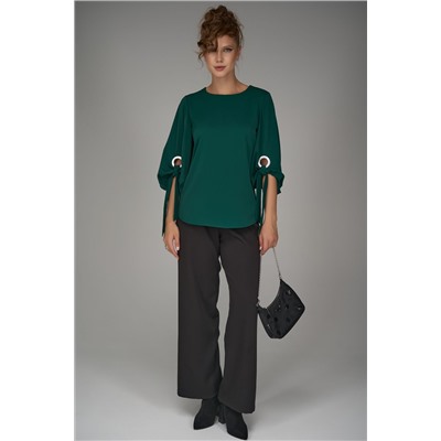 Блузка Альбина (изумрудный)