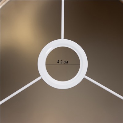 Абажур BayerLux, Е27, серебро, 28×28×21 см