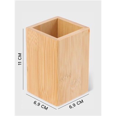 Набор аксессуаров для ванной SAVANNA BAMBOO, дозатор, стакан