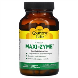 Country Life, Maxi-Zyme, 120 Vegan Capsules