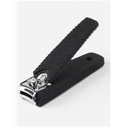 Кусачки книпсер маникюрные, 6.2×1.7 см, цвет чёрный, серебристый