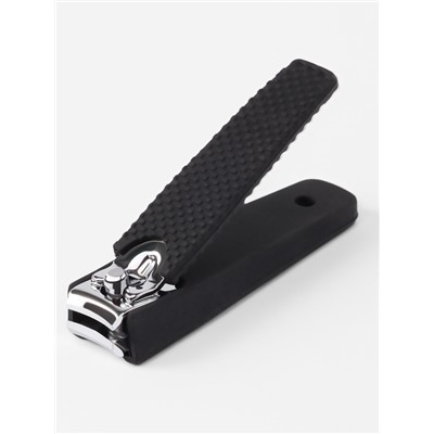 Кусачки книпсер маникюрные, 6.2×1.7 см, цвет чёрный, серебристый
