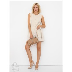 Сумка женская кожаная 5035PE apricot Polina&Eiterou