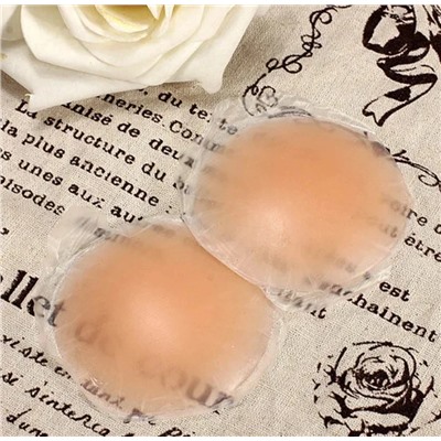 Силиконовые накладки на соски многоразовые наклейки на грудь 7,5см, 2шт