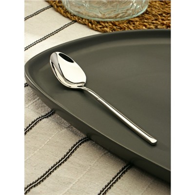 Ложка чайная Magistro Line, длина 15.5 см, нержавеющая сталь, серебристая