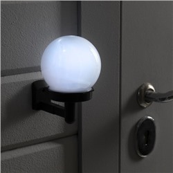 Садовый светильник «Шар», уличный, на солнечной батарее, 14×15×10 см, 1 LED, свечение белое