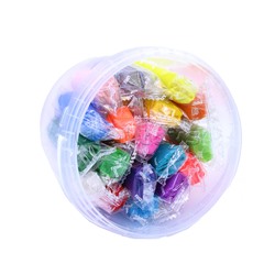 Пластишка. Тесто для лепки 18 цв по 24 гр с формочкой  (ведерко с ручкой)