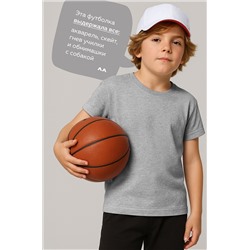 Детская однотонная футболка Happyfox