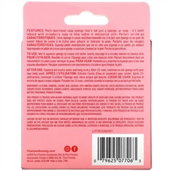 Freeman Beauty, Hydrating Soap-Infused Sponge, Strawberry Milk, 1 Sponge, 2.65 oz (75 g)