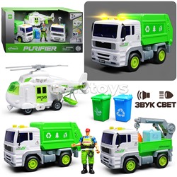 Набор машин "Городская служба" 1:20 (свет, звук) в коробке