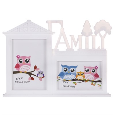 Фоторамка коллаж Семья 32х24 см 2 фото / 072 /уп 60/