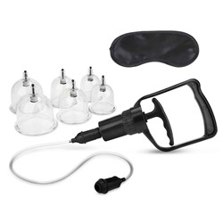Набор из 6 вакуумных банок с насосом Erotic Suction Cupping Set