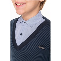 Джемпер-рубашка для мальчика Happyfox