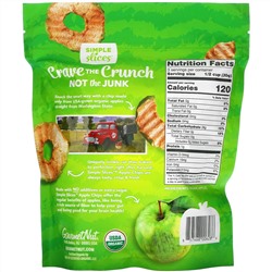 Simple Slices, Organic Apple Chips, Green Apples, 3.5 oz (99 g)