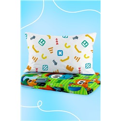КПБ детск. поплин "Грузовичок Лёва" (40х60) рис. 16629-1/16630-1 Лёва и друзья
