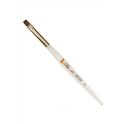 Fiera Кисть для наращивания ногтей гелем №6 FB-406 KRISTALLER, 1111738