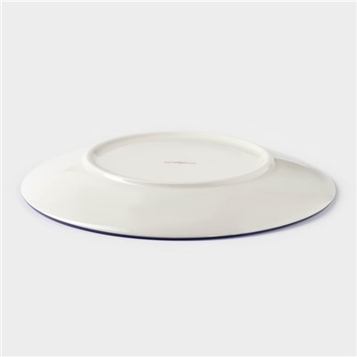 Тарелка Доляна «Мерцание», d=21.7 см, керамика, синяя