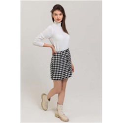 Юбка 3201 (Лапка черно-белая)
