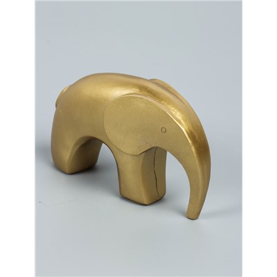 УЦЕНКА Фигурка полистоун «Золотой слоник», 3.5×13×7.5 см