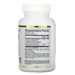 California Gold Nutrition, комплекс токотриенолов, 150 рыбно-желатиновых капсул