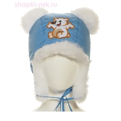 202-З Мишка Ушанка для мальчика (48-50)