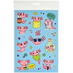 Набор наклеек 148х210 мм 1л "Мемы" АКСОЛОТЛЬ 67783 Феникс