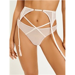 Трусы стринг с поясом для чулок Yoki