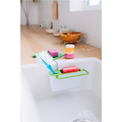Подставка для ванных и кухонных принадлежностей, 20×9×9 см, цвет МИКС