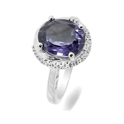 Кольцо из серебра синт.александрит, Илана