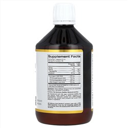 California Gold Nutrition, норвежский рыбий жир с омега-3, с натуральным лимонным вкусом, 500 мл (16,9 жидк. унции)