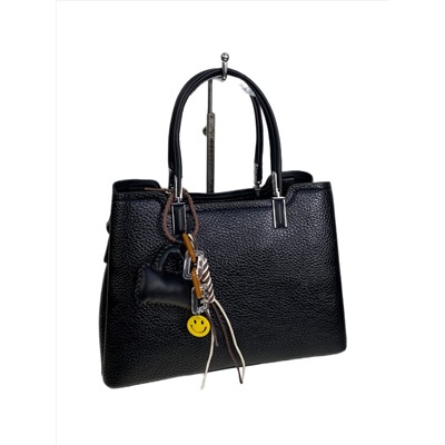 Женская сумка из искусственной кожи, цвет черный