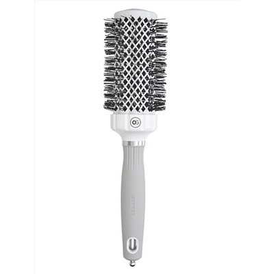 Olivia Garden Термобрашинг для укладки волос / Expert Blowout Grip White & Grey, 45 мм, бело-серый