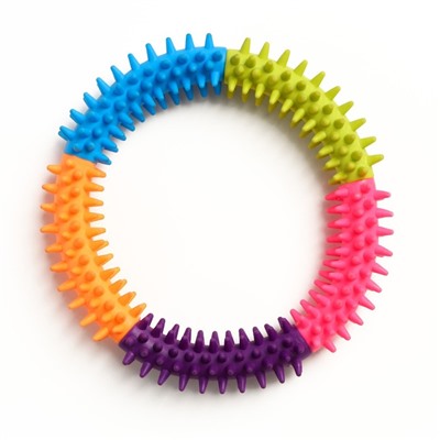 Жевательная игрушка для собак «Кусочек счастья», 15 см, разноцветная