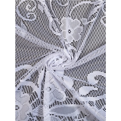 Тюль на кухню со шторной лентой, 305×165 см, цвет белый, 100% полиэстер