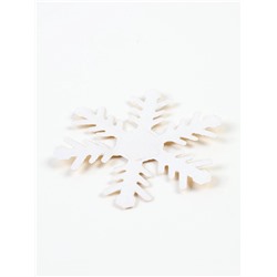 Новогодний набор для декора «Снежинка» цвет золотой, 6.5 см, набор 6 шт.