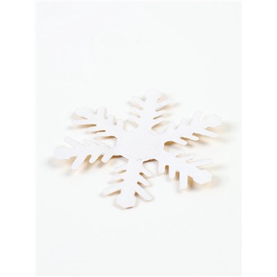 Новогодний набор для декора «Снежинка» цвет золотой, 6.5 см, набор 6 шт.