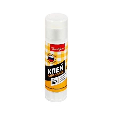 Клей-карандаш, PVA GLOBUS, 35 г