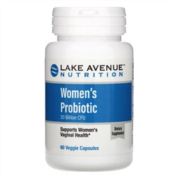Lake Avenue Nutrition, Пробиотики для женщин, 20 млрд КОЕ, 60 растительных капсул