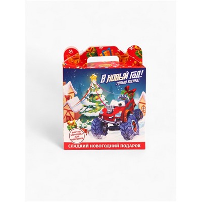 Сладкий детский новогодний подарок «Машинки»: конфеты 500 г, открытка