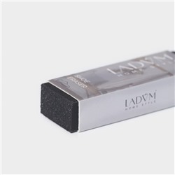Ластик для чистки тёмной обуви LaDо́m, 7.5×2.5×1.5 см, чёрный