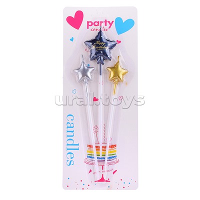 Набор свечей праздничных "Звёздочки"