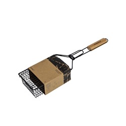 Корзина для барбекю maclay, 23×14 см, нержавеющая сталь, для мангала