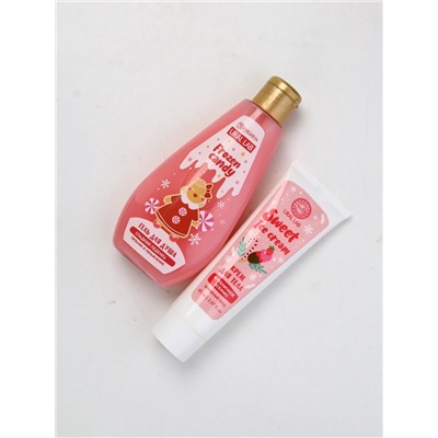 Подарочный набор косметики новогодний «Сладкого года», гель для душа 200 мл и крем для тела, URAL LAB