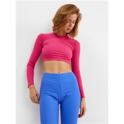 Лонгслив женский MINAKU: Casual Collection, цвет фуксия, размер 44