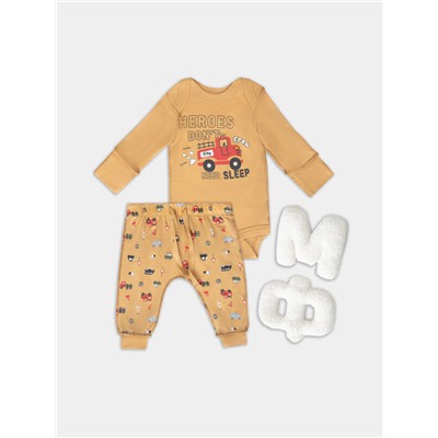 КОМПЛЕКТ ДЕТСКИЙ (БОДИ, ПОЛЗУНКИ) 89404-1